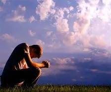 praying